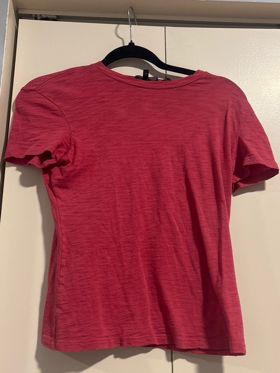 Theory Tops - Theory Women's Crew Neck Short Sleeve Tee - Raspberry Red